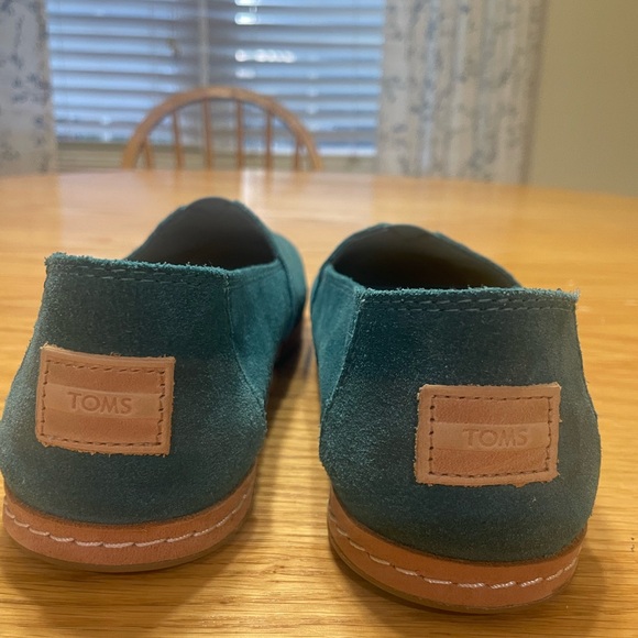 Tom’s Teal Suede Women's Slip-On Shoes size 7.5 - Picture 4 of 5